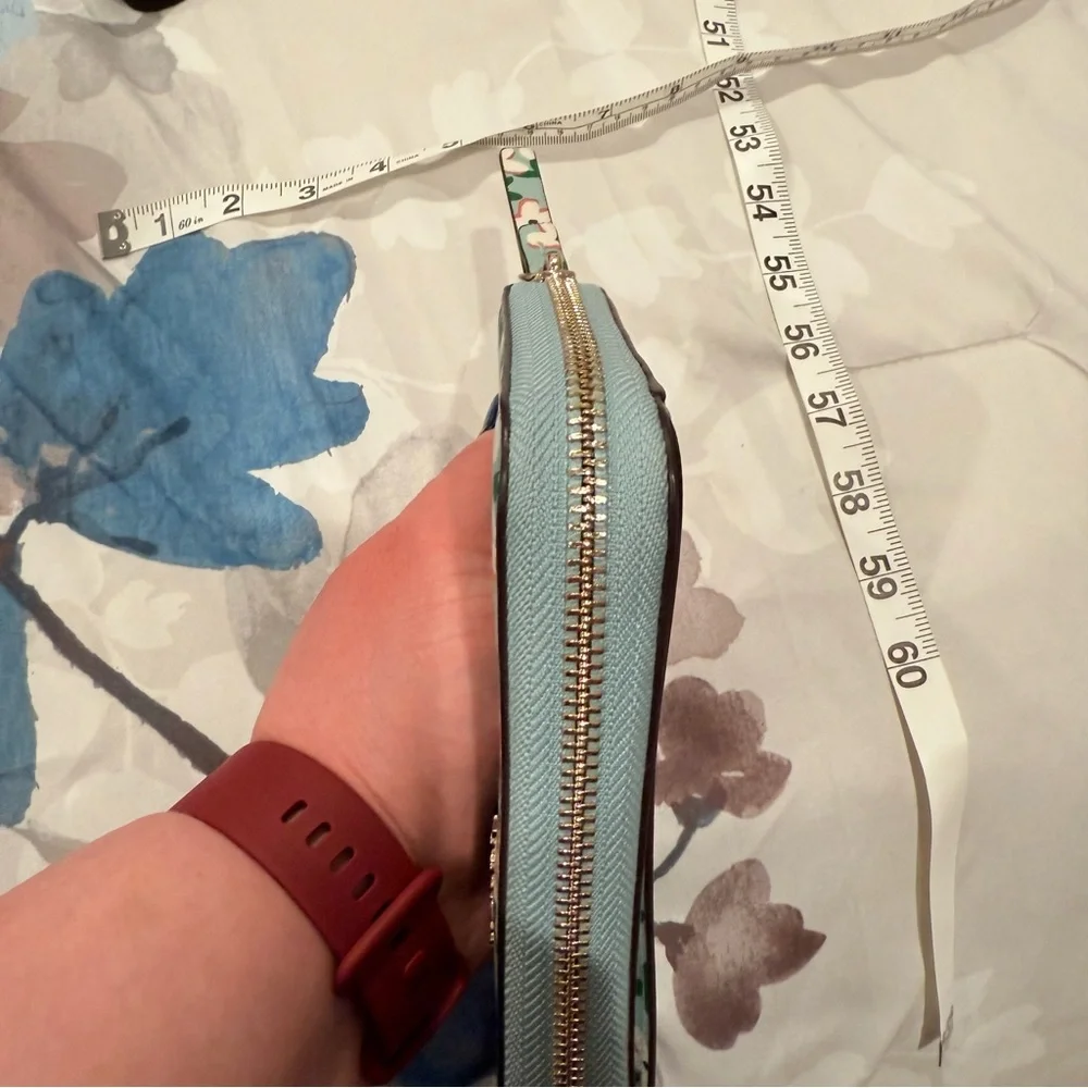 Kate Spade Floral Wallet - blue, Green and White like new - Picture 6 of 10